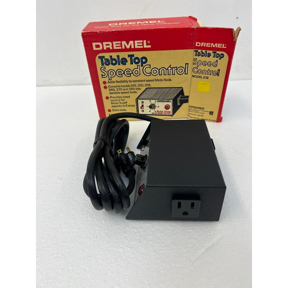 Dremel Model 219 Table Top Speed Control for Moto-Tools Vintage NOS Variable Box - Picture 10 of 10